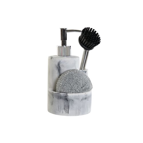 Diskmedelspump 2-i-1 DKD Home Decor Harts Rostfritt stl 12,6 x