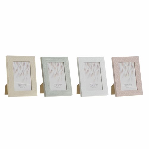 Fotoram DKD Home Decor Urban Glas Beige Rosa Vit Grn PS (14,5 x
