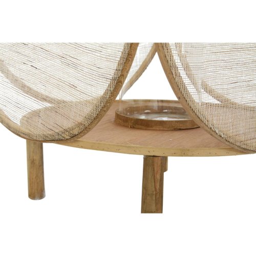 Lykta DKD Home Decor Glas Naturell Brun Bambu Orientalisk 42 x 4