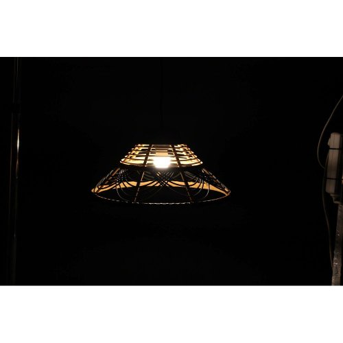 Taklampa DKD Home Decor Rattan Dvobarvna 50 W (41 x 41 x 21 cm)