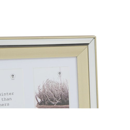 Fotoram DKD Home Decor Glas polystyren Gyllene Silvrig Tradition