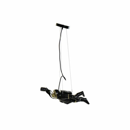 Taklampa DKD Home Decor Svart Vit Harts 220 V 50 W (46 x 14.5 x