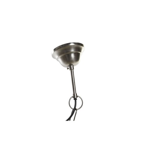 Taklampa DKD Home Decor Silvrig Naturell Metall 50 W 80 x 80 x 4
