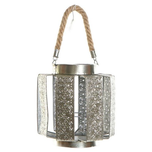 Kandelaber DKD Home Decor 21 x 21 x 23 cm Silvrig Metall Snre A