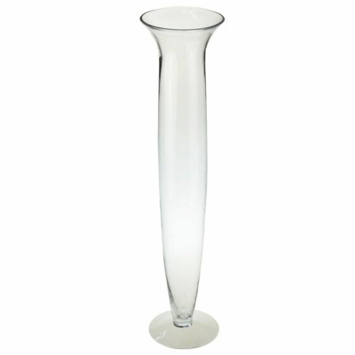 Vas DKD Home Decor Glas Transparent (14 x 14 x 60 cm)