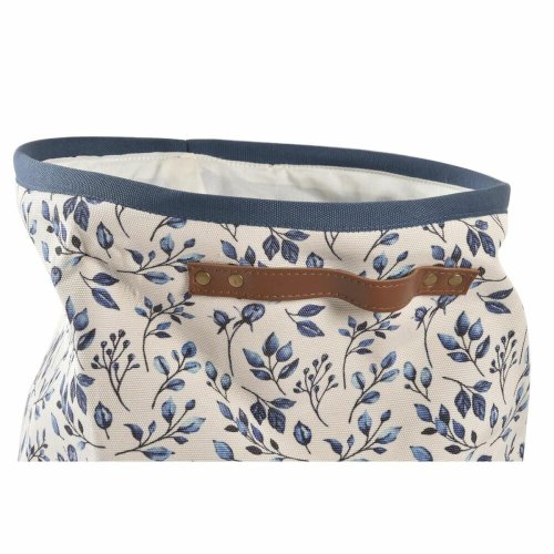 Tvttkorg DKD Home Decor Bl Vit Plast 30 x 30 x 40 cm