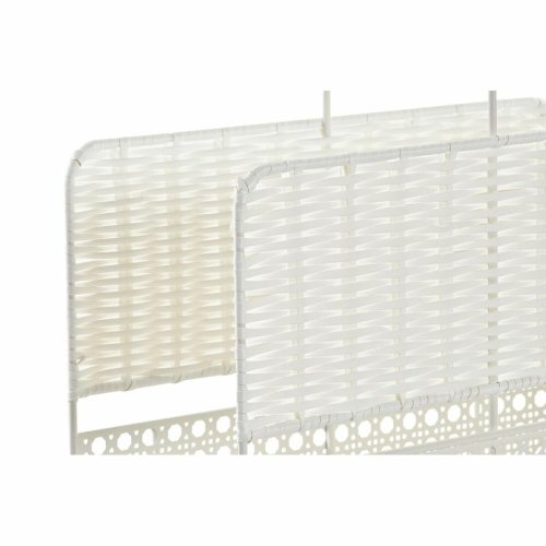 Tidningsstll DKD Home Decor Vit Naturell Metall vide Boho 36,5