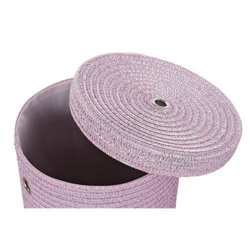Multifunktionell korg DKD Home Decor Gr Rosa polypropen 42 x 42