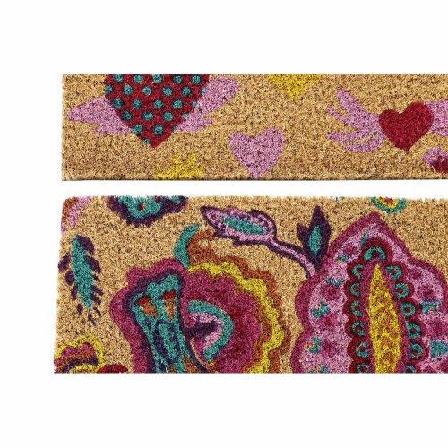 Drrmatta DKD Home Decor Gummi Multicolour 2 antal Kokosfiber (6