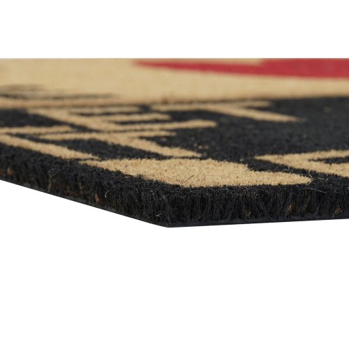 Drrmatta DKD Home Decor Rd Svart Brun Gummi 2 antal Kokosfiber