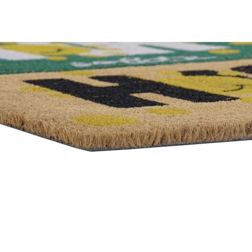 Drrmatta DKD Home Decor Svart Brun Gummi Vit Grn 2 antal Kokos