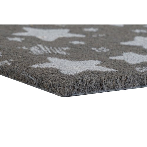Drrmatta DKD Home Decor Gr Gummi Stjrnor Vit Grn 2 antal Kok