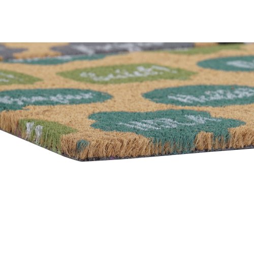 Drrmatta DKD Home Decor Svart Gr Brun Gummi Mint 2 antal Kokos