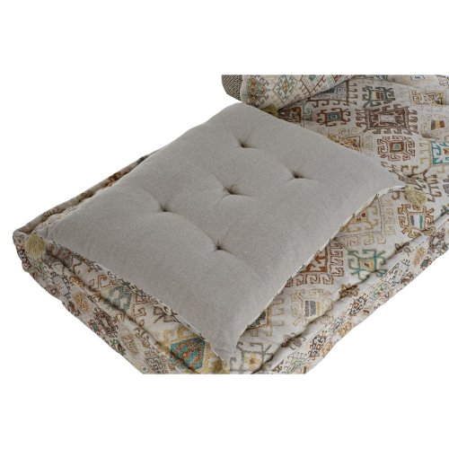 2-mans soffa DKD Home Decor Gul Brun Beige 145 x 76 x 13 cm