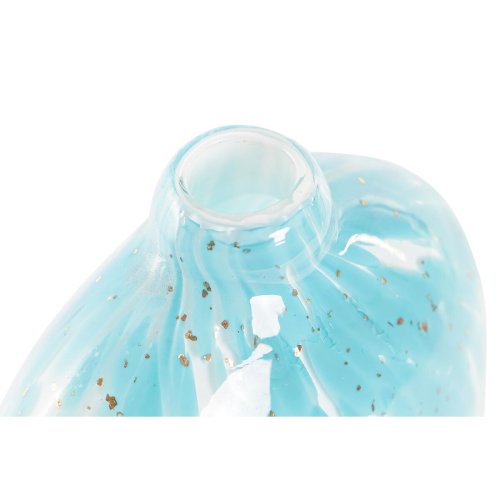 Vas DKD Home Decor Bl Glas Medelhavs 12,5 x 6,5 x 28 cm