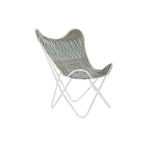 Trdgrdssoffa DKD Home Decor Bl Vit Grn Jrn 74 x 65 x 90 cm