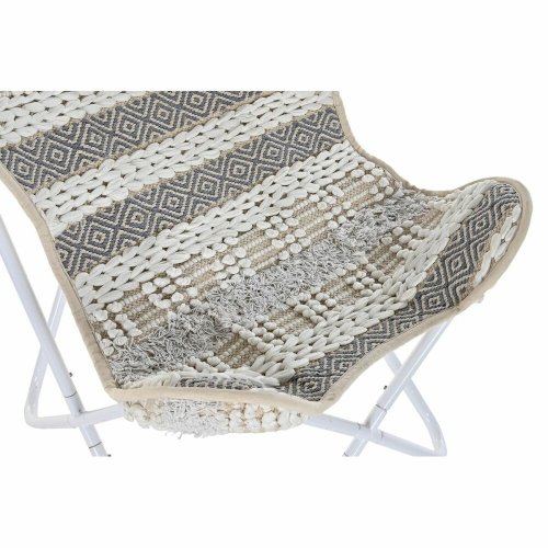 Trdgrdssoffa DKD Home Decor Vit Gr 74 x 65 x 90 cm