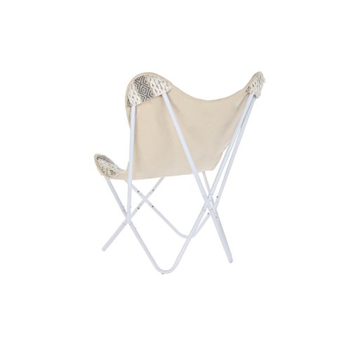 Trdgrdssoffa DKD Home Decor Vit Gr 74 x 65 x 90 cm