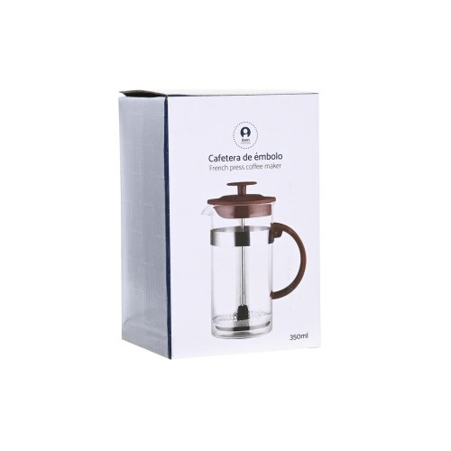 Kaffepress DKD Home Decor Brun Transparent Rostfritt stl Borosi
