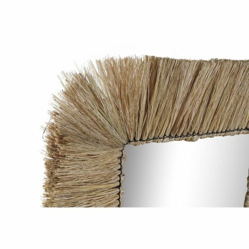 Vggspegel DKD Home Decor Naturell Bali 55 x 3 x 55 cm (55 Delar