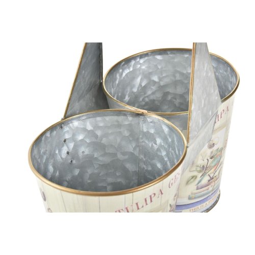 Kruka DKD Home Decor Rosa Metall Shabby Chic 24 x 12 x 23 cm