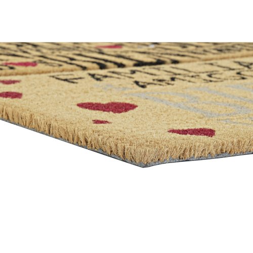Drrmatta DKD Home Decor Rd Svart Brun Gummi 2 antal Urban Koko