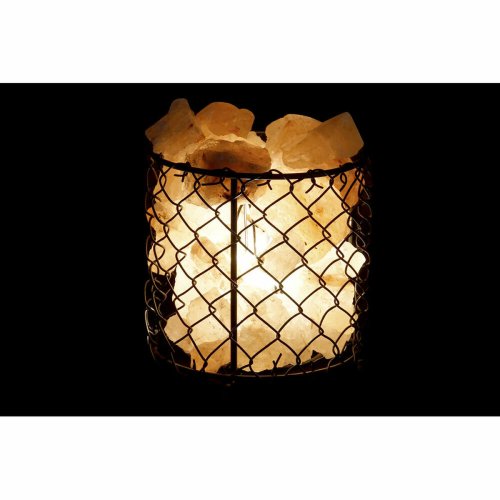 Belysning dekoration DKD Home Decor Salt Svart Orange 15 W 17 x
