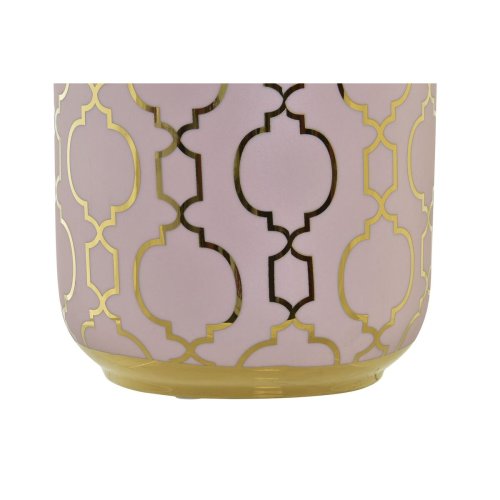 Vas DKD Home Decor Rosa Gyllene Porslin Orientalisk Kromad 13 x