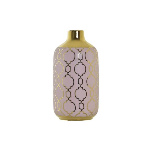 Vas DKD Home Decor Rosa Gyllene Porslin Orientalisk Kromad 13 x