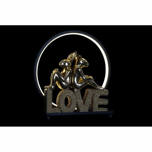 Belysning dekoration DKD Home Decor Love Kanin Harts (30 x 11 x