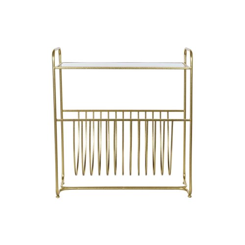 Tidningsstll DKD Home Decor Speglar Gyllene Metall (76 x 35 x 8