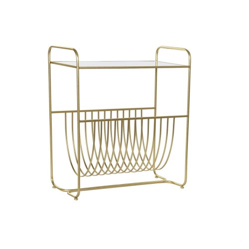 Tidningsstll DKD Home Decor Speglar Gyllene Metall (76 x 35 x 8