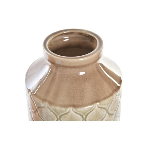 Vas DKD Home Decor Porslin Orange Grn (20 x 20 x 35 cm) (2 anta