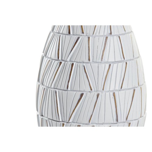 Vas DKD Home Decor Vit Harts Modern (18 x 18 x 50 cm)
