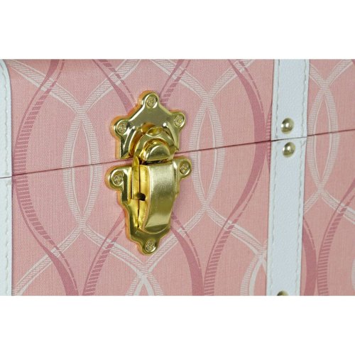 Koffertset DKD Home Decor Polyuretan Tr MDF (60 x 35 x 41 cm)