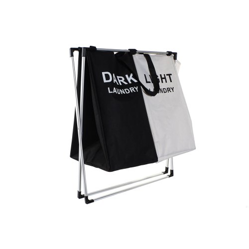 Tvttkorg DKD Home Decor Hopfllbar Double Metall Polyester (63
