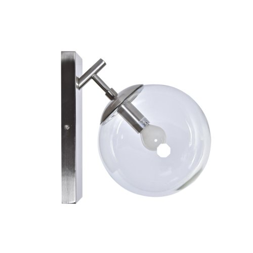 Vgglampa DKD Home Decor 25W Glas Silvrig Metall 220 V (20 x 25