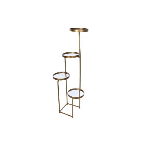 Hyllor DKD Home Decor 4 Hyllor Speglar Metall Koppar (43 x 35 x