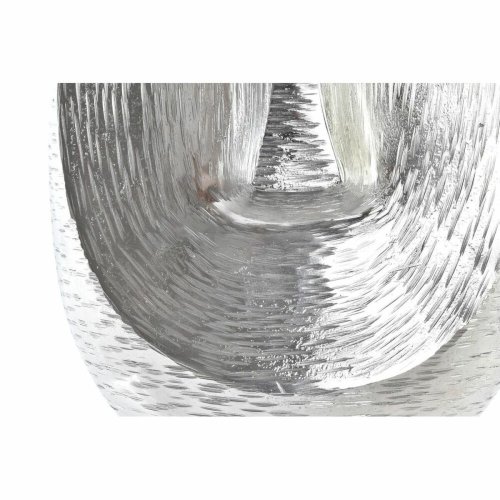 Vas DKD Home Decor Ansikte Silvrig Aluminium Modern (19 x 19 x 3