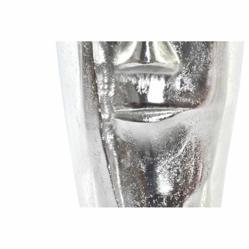 Vas DKD Home Decor Silvrig Aluminium Modern Ansikte 15 x 13 x 31