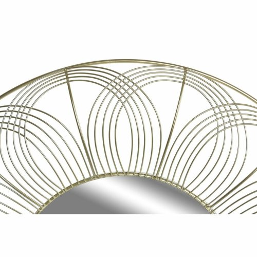 Vggspegel DKD Home Decor Gyllene Modern 60 x 4 x 60 cm