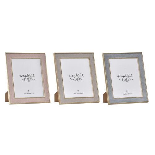 Fotoram DKD Home Decor Glas Tr MDF (26 x 2 x 31 cm) (3 antal)