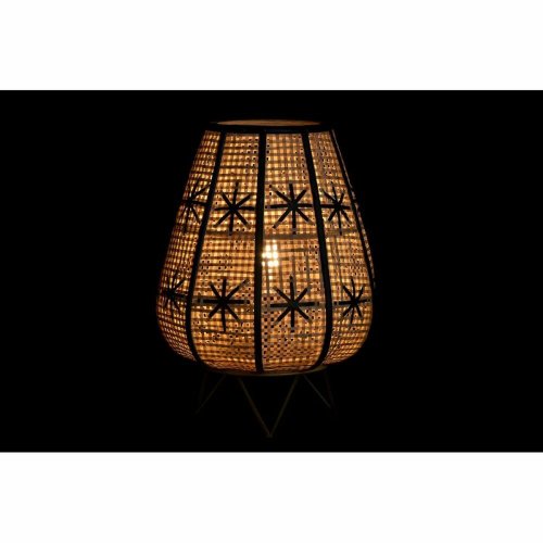 Bordslampa DKD Home Decor Svart Metall Brun 220 V 50 W 37 x 37 x