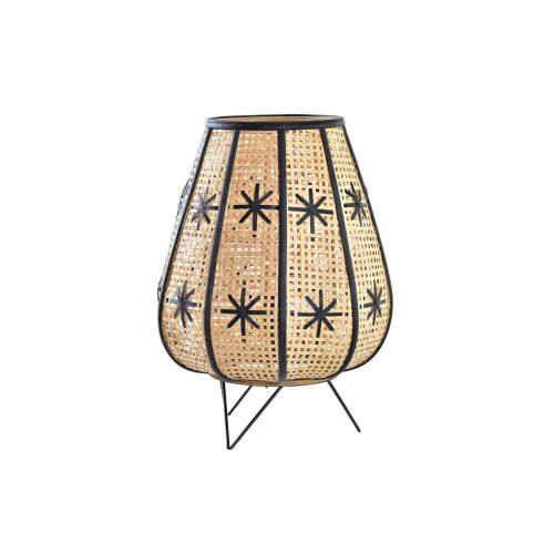 Bordslampa DKD Home Decor Svart Metall Brun 220 V 50 W 37 x 37 x