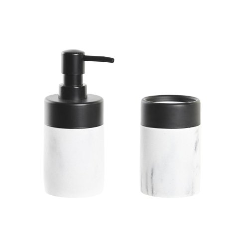 Badkit DKD Home Decor Vit Svart Vit/Svart Metall Harts Modern 7,