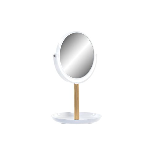 Speglar DKD Home Decor Vit Naturell Bambu Aluminium polystyren 1