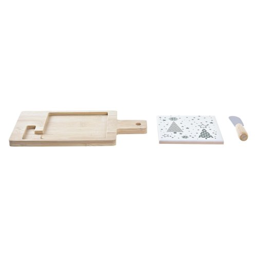 Tilltuggsset DKD Home Decor Vit Grn Bambu Stengods (21,5 x 11,8