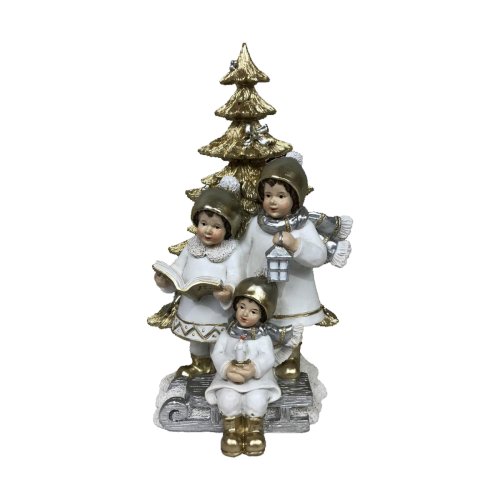 Julgranskula DKD Home Decor Harts Pojkar (11,5 x 11,5 x 21 cm) (