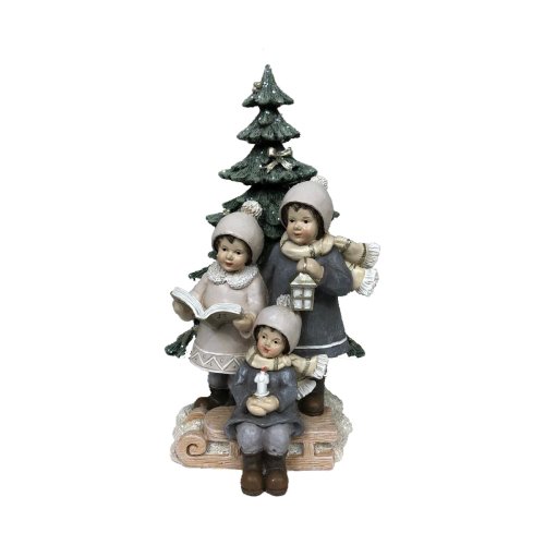 Julgranskula DKD Home Decor Harts Pojkar (11,5 x 11,5 x 21 cm) (