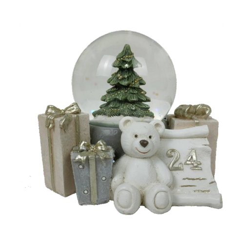 Julgranskula DKD Home Decor Harts Bjrn (11 x 9 x 9 cm) (2 antal